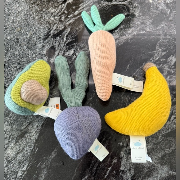 cloud island Other - 🥑Cloud Island Fruit & Veggie Knitted Toys